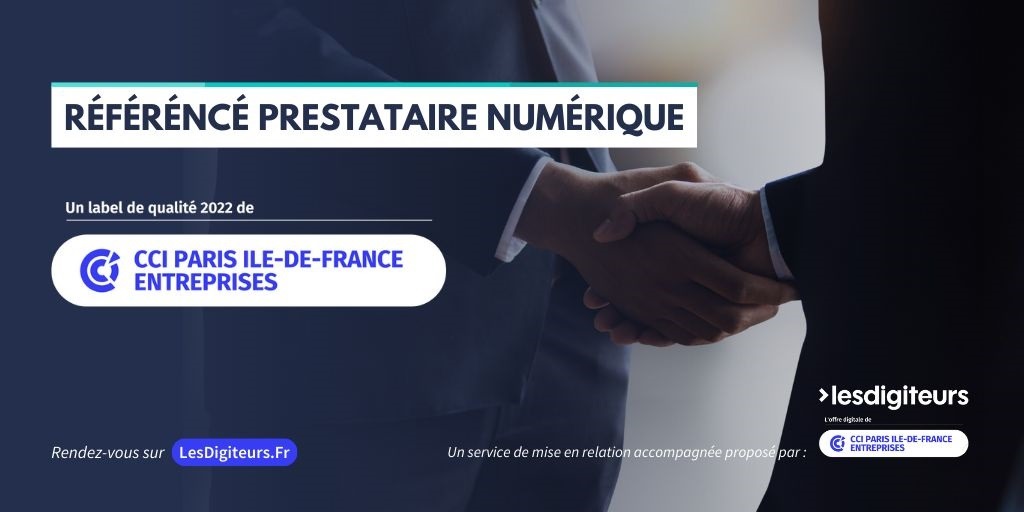 Agence marketing Essonne - Label digital Référencé Prestataire numérique CCI Paris Ile-de-France Entreprises - CVS Marketing