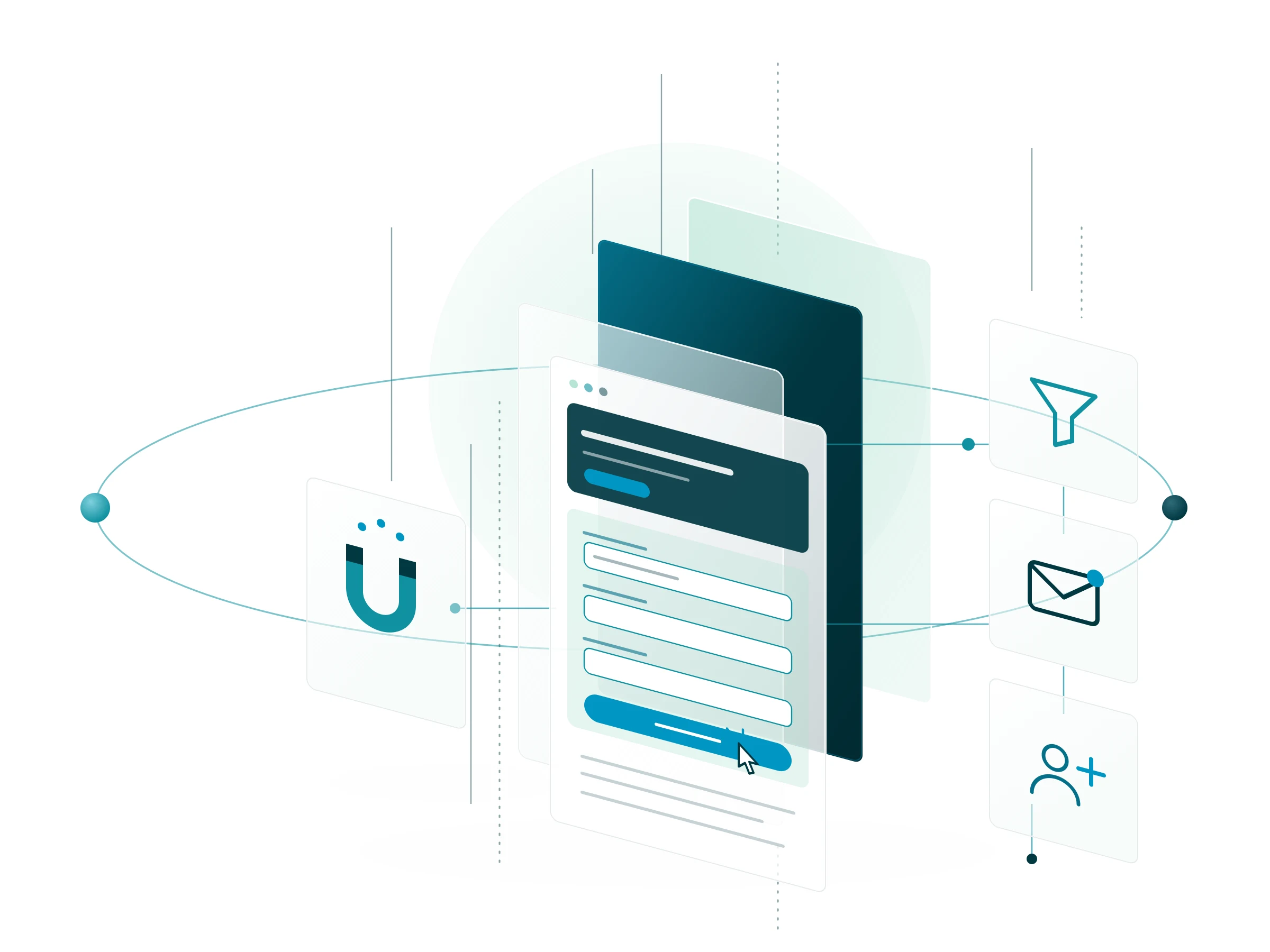 Illustration : inbound marketing et génération de leads